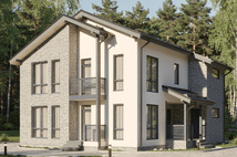 Каркасный коттедж Тимофеевский — 11x12 м, 225 м²