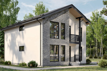 Каркасный коттедж Тимофеевский — 11x12 м, 225 м²