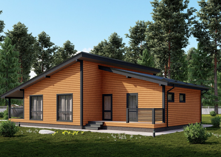 Одноэтажный дом Эстет — 11,5×13,5 м, 153 м²
