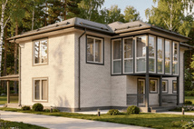 Каркасный коттедж Артемовский — 7,5x12 м, 173 м²
