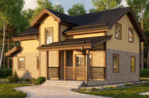 Каркасный коттедж Зеленоград — 8,5x11 м, 167 м²