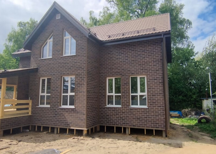 Каркасный коттедж 7,5х10 «Александровский» в п. Дубровский, фото 1