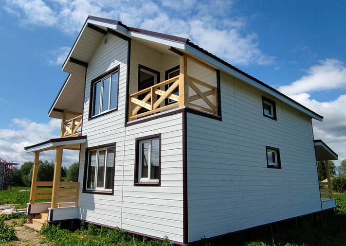 Каркасный дом Рублевский в с. п. Совьяки, д. Колодкино, фото 1
