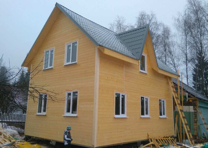 Каркасный дом 6х8 "Верона" в Рузском р-не, д. Новокурово, фото 1