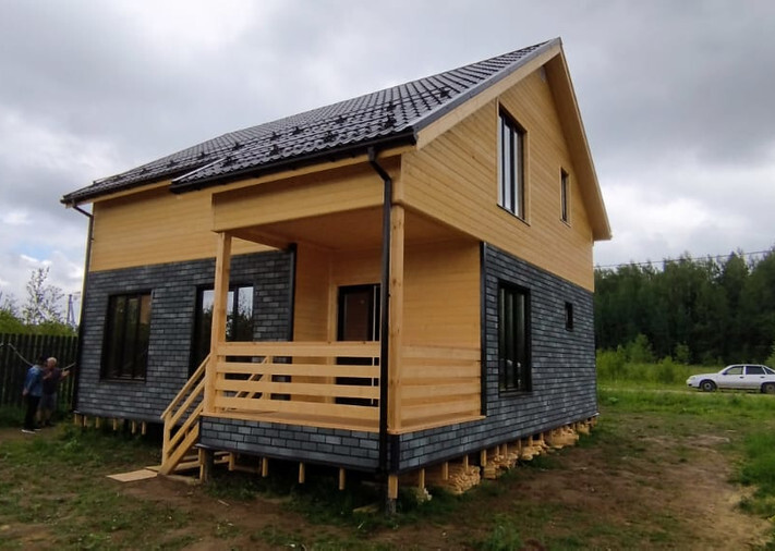 Каркасный дом «Лесной 2» 9х11 в д. Новинское, КП «Парус», фото 1