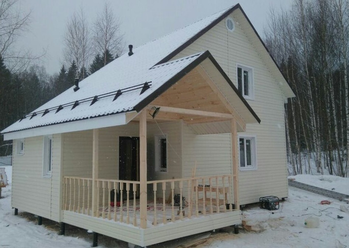 Каркасный дом 6х9 "Малыш" в Истринском районе, д. Савельево, фото 1