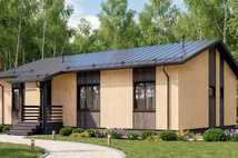 Каркасный коттедж Некрасовский — 9x14 м, 143 м²