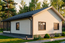 Каркасный коттедж Камелот — 9x13 м, 117 м²