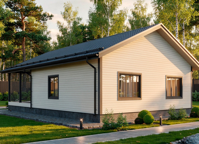 Каркасный коттедж Камелот — 9x13 м, 117 м²