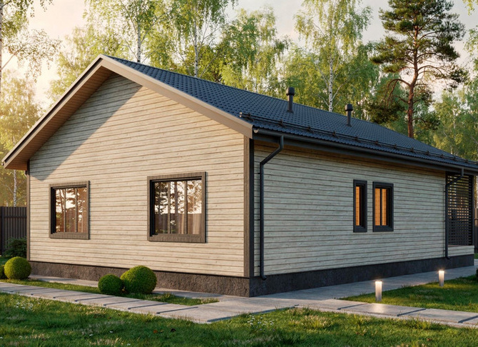 Каркасный коттедж Камелот — 9x13 м, 117 м²