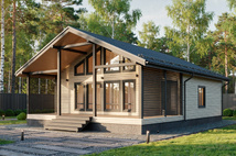Каркасный коттедж Камелот — 9x13 м, 117 м²
