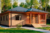 Каркасный коттедж Лотос — 9x9 м, 91 м²