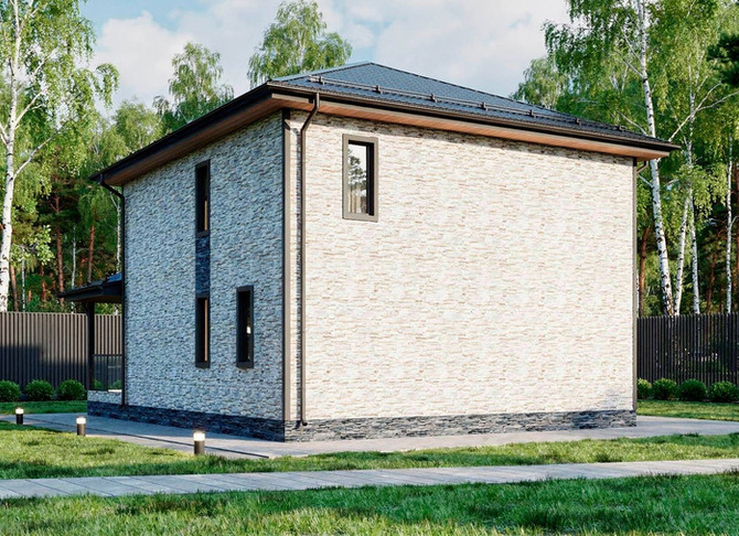 Каркасный коттедж Бостон — 8,5x9 м, 174 м²