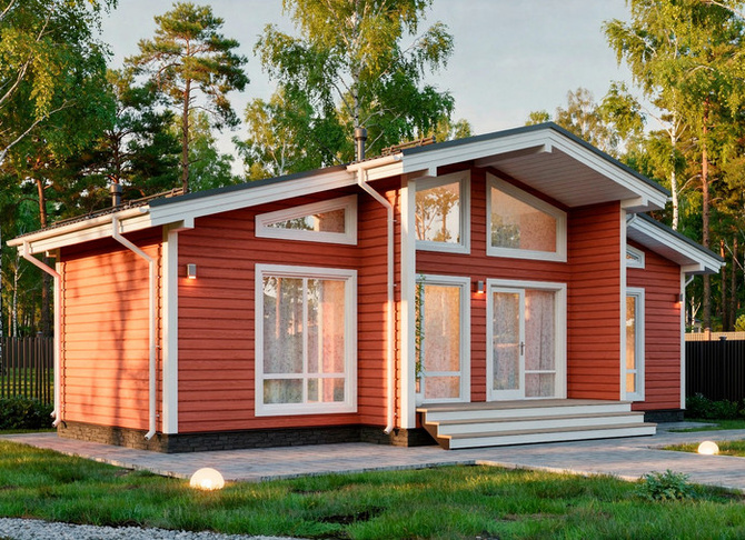 Каркасный дом Аделия — 8,2x12 м, 84 м²