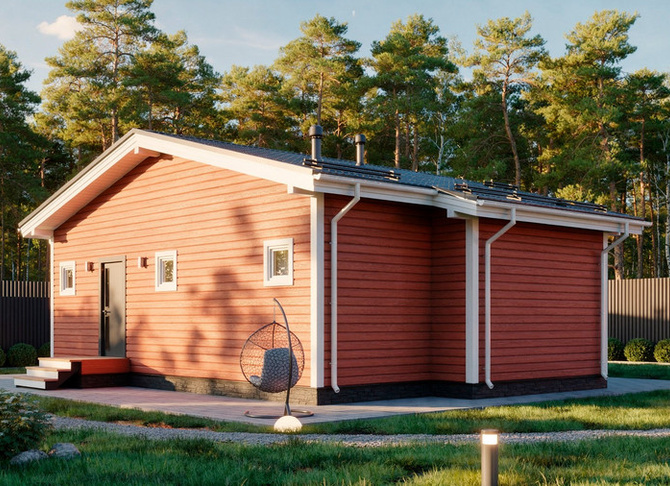 Каркасный дом Аделия — 8,2x12 м, 84 м²