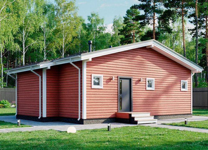 Каркасный дом Аделия — 8,2x12 м, 84 м²