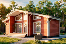 Каркасный дом Аделия — 8,2x12 м, 84 м²