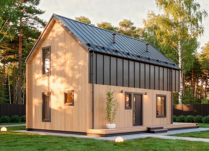 Барн-Хаус Выборг — 7,2x10,2 м, 137 м²