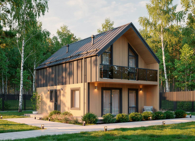 Барн-Хаус Выборг — 7,2x10,2 м, 137 м²