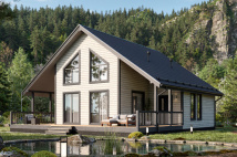 Каркасный коттедж Валдай — 12x13 м, 225 м²