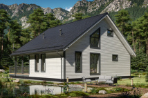 Каркасный коттедж Валдай — 12x13 м, 225 м²