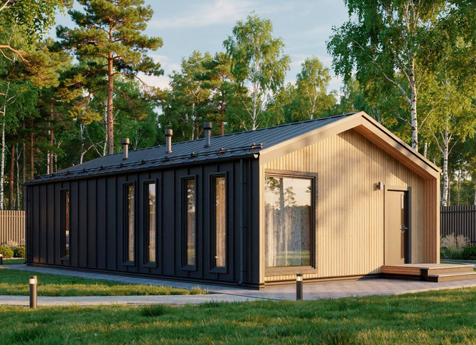 Барн-Хаус Софрино — 7x12,5 м, 90 м²