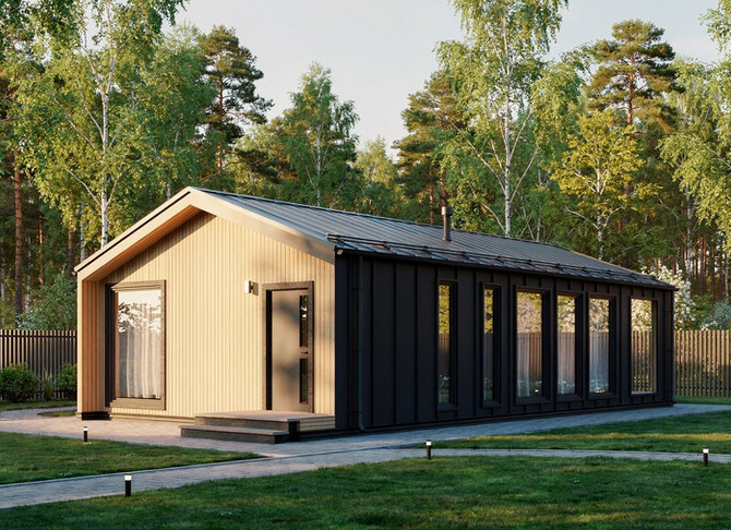 Барн-Хаус Софрино — 7x12,5 м, 90 м²
