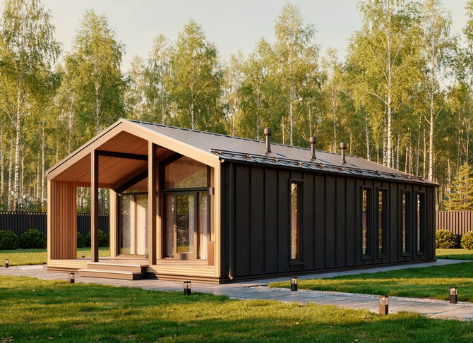 Барн-Хаус Софрино — 7x12,5 м, 90 м²