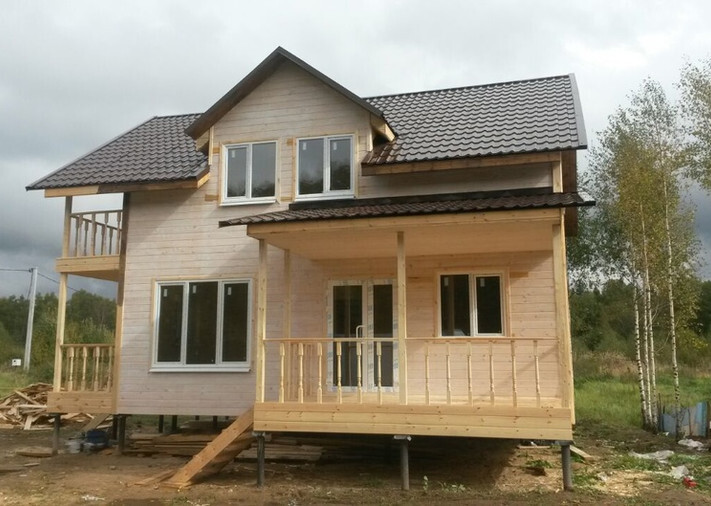 Каркасный дом 8х10 «Донской» в Дмитровском р-не, село Семеновское, фото 1