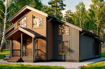 Каркасный коттедж Гармония — 11,4x12,6 м, 283 м²