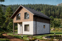 Каркасный коттедж Байкал — 6x9 м, 108 м²