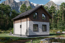 Каркасный коттедж Байкал — 6x9 м, 108 м²