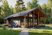 Каркасный дом Люксембург — 8x12 м, 119 м²