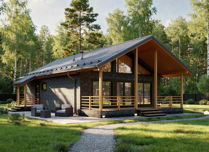 Каркасный дом Люксембург — 8x12 м, 119 м²