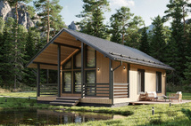Каркасный дом Кедр — 7x8 м, 76 м²