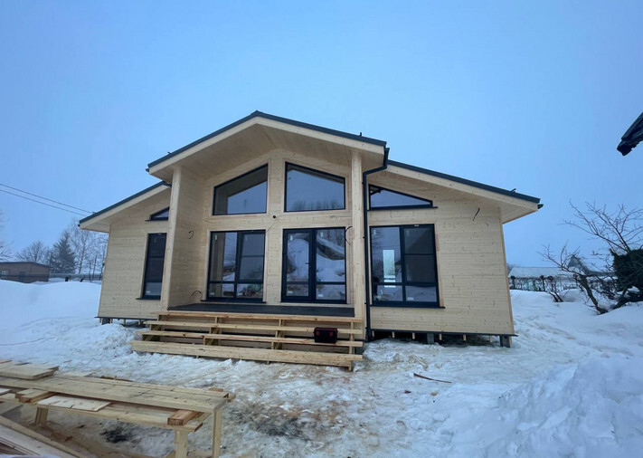 Каркасный дом Аделия 8,2х12 м в г. о. Сергиево-Посадский, д. Васильково, фото 1