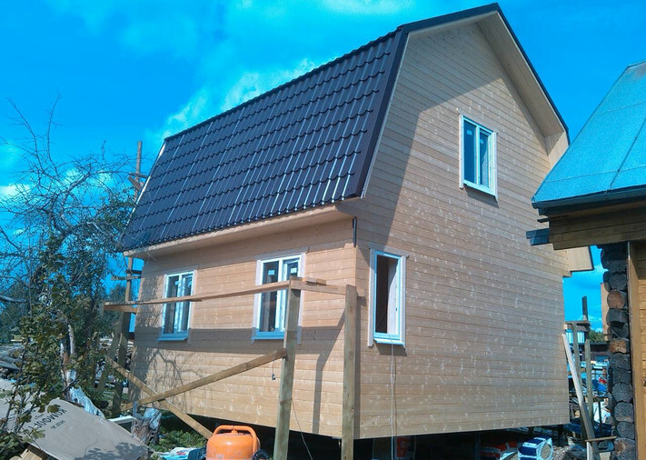 Каркасный дом 6х6 «Простоквашено» в Истринском р-не, с. Ново-петровское, фото 1