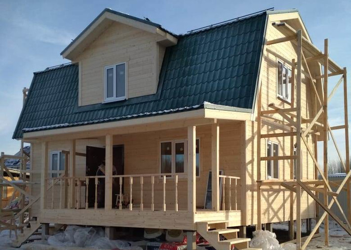 Каркасный дом 6х9 Валенсия 2 в Заокском районе, д. Веселево, фото 1