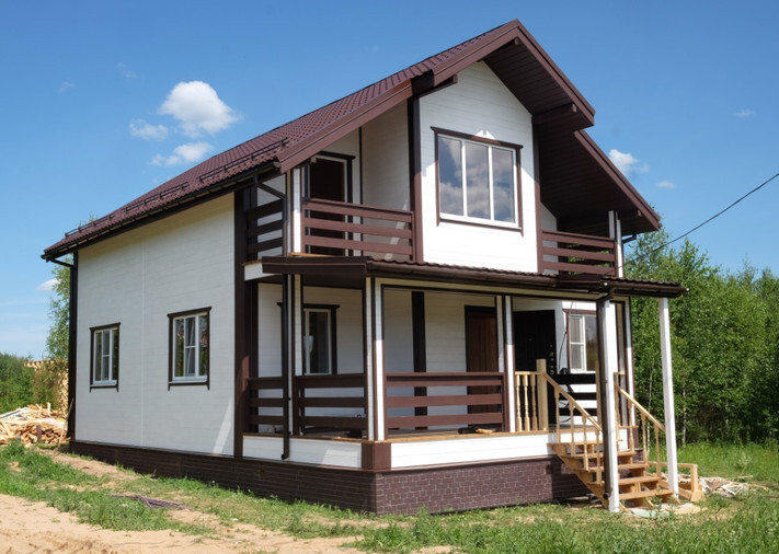 Каркасный дом 8х9,5 Рублевский в Клинском р-не, КП Заповедное, фото 1