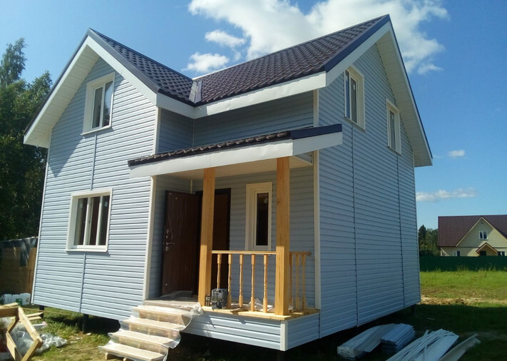 Каркасный дом 7х7 Сказка в Ступинском районе, ДНТ "Кубасово", фото 1
