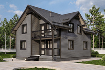 Каркасный дом Донской — 8x10 м, 160 м²