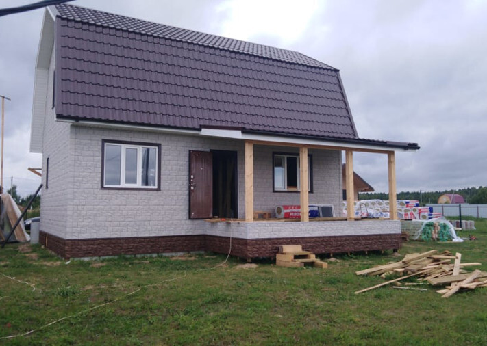 Каркасный дом 6х9 Валенсия 2 в Коломенском районе, СНТ Хорошёво 2, фото 1