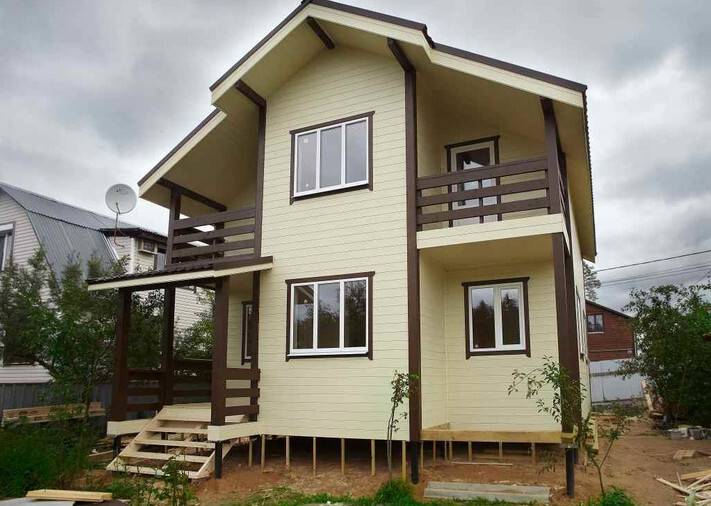 Каркасный дом 7,5х9 Рублевский в Красногорском р-не, Нахабино, фото 1