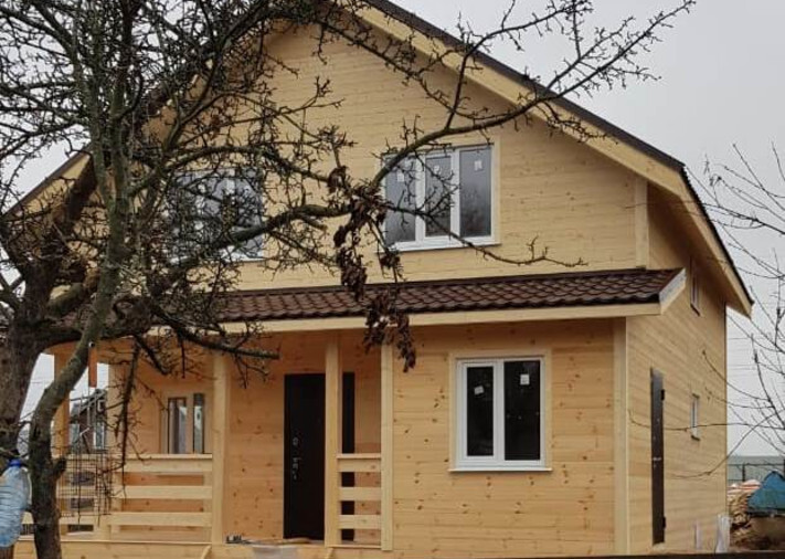 Каркасный дом 11х8 в п. Краснопахорское, д. Юрово, фото 1