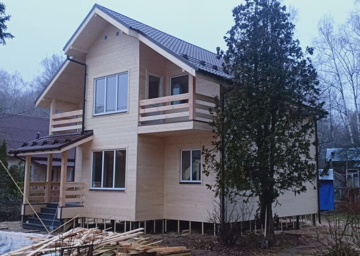 Каркасный дом 8х9,5 Рублевский в Раменском г. о., СНТ Буревестник, фото 1