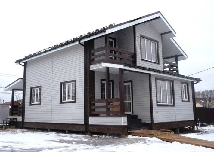 Каркасный дом 8х9,5 Рублевский в Чеховском р-не, д. Гришенки, фото 1