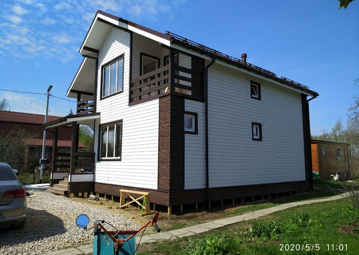 Каркасный дом 8х9,5 Рублевский в Ступинском р-не, д. Кишкино, фото 1