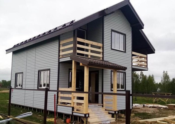 Каркасный дом 7,5х9 Рублевский в Ступинском р-не, КП Новое Чирково, фото 1