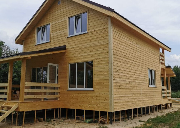 Каркасный дом 7,5х9 Рублевский г. Селятино, п. Новофёдоровское, фото 1