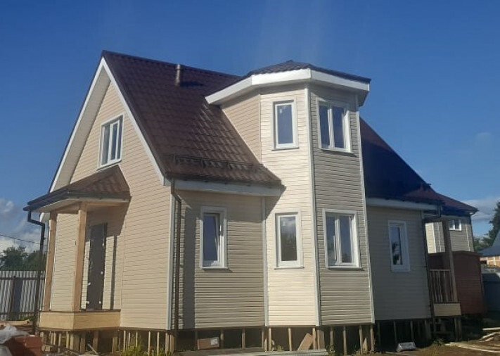 Каркасный дом 7х8 Эдельвейс в д. Захарково, го Чехов, фото 1